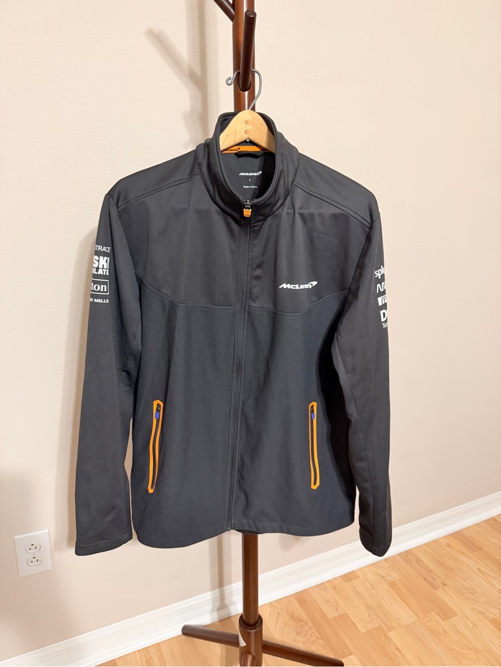 McLaren Formula 1 2021 Team Jacket Men's - Anthracite Gray - Size L
